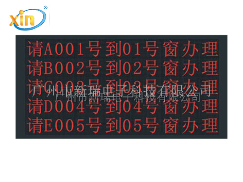 5行综合集中显示屏